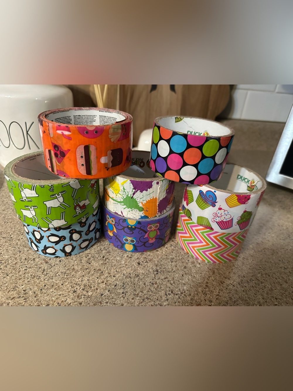 Patterned duct tape/scotch tape lot